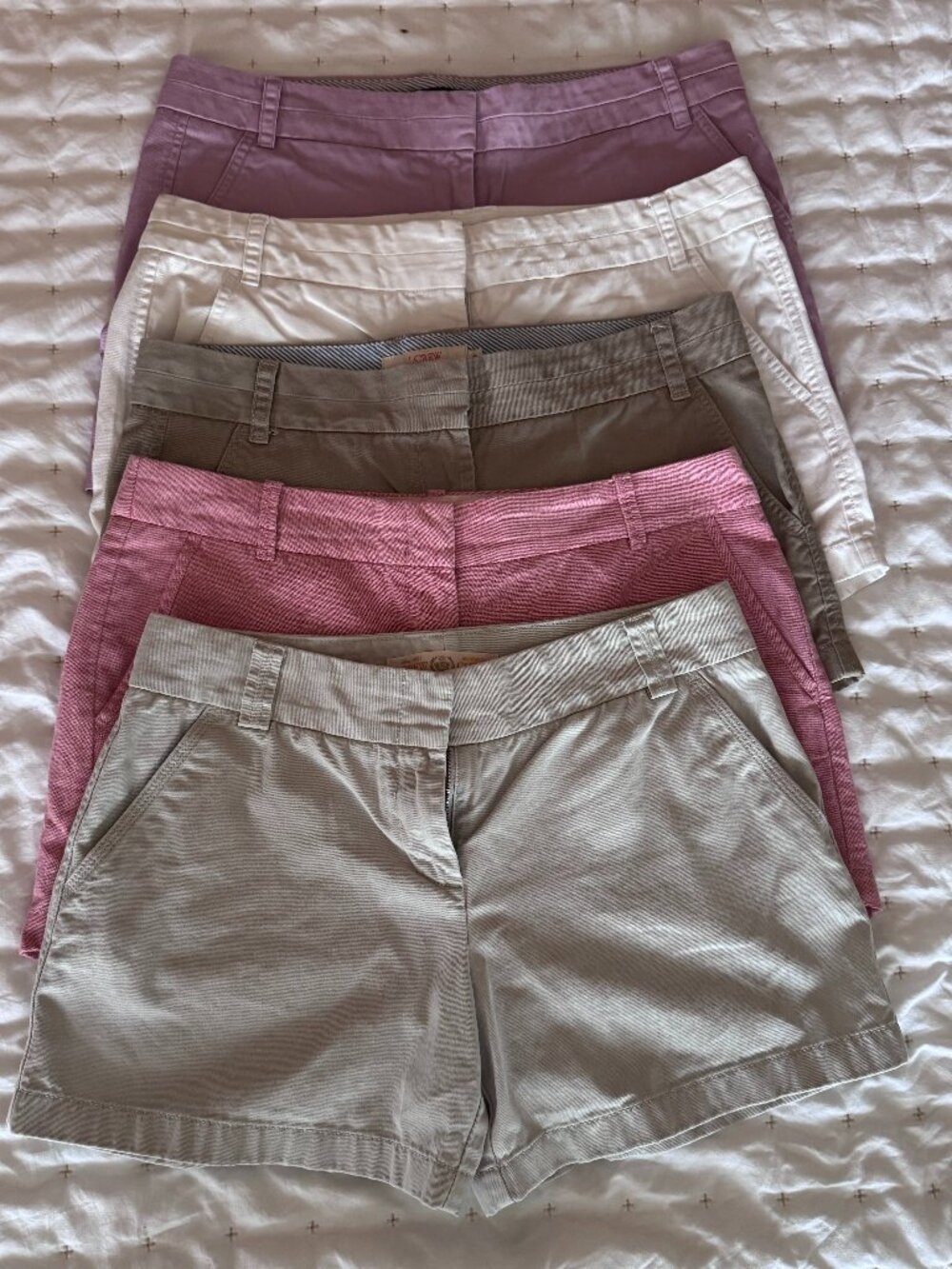 J Crew Chino Cotton Shorts - Bundle of 5 Pair